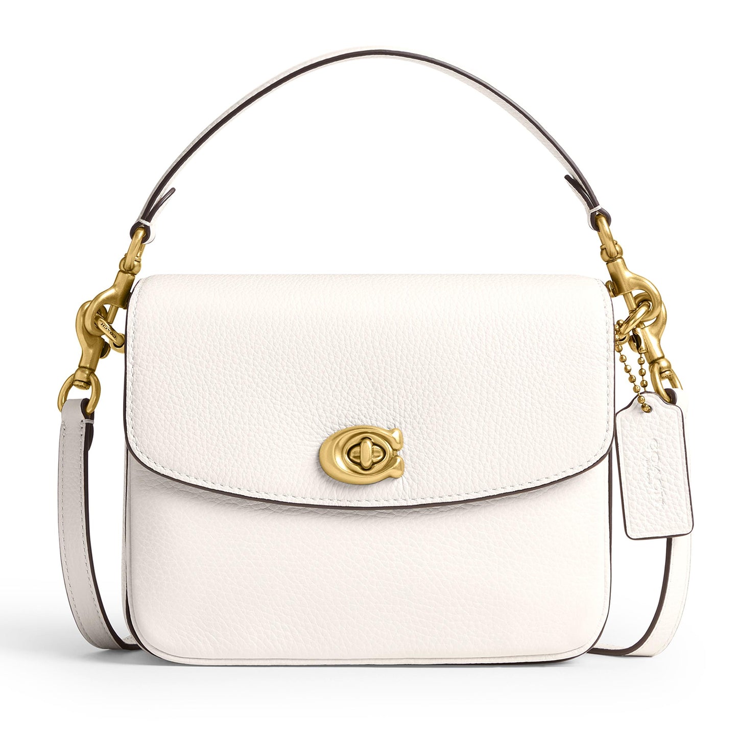 POLISHED PEBBLED LEATHER CASSIE CROSSBODY